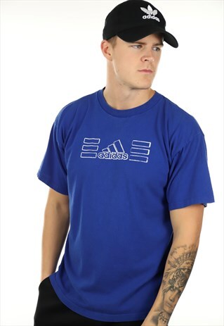 VINTAGE 90S ADIDAS GRAPHIC T SHIRT TEE