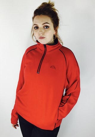 KAPPA 1/3 ZIP PULLOVER SWEATSHIRT