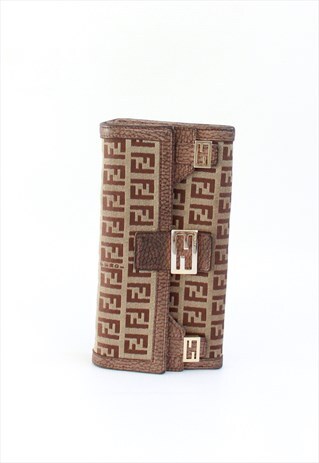 VINTAGE FENDI ZUCCA BROWN PURSE