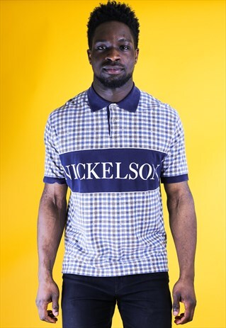 NICKLESON CHECKERED SHORT SLEEVE POLO SHIRT