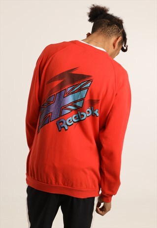 VINTAGE REEBOK EMBROIDERED LOGO SWEATSHIRT
