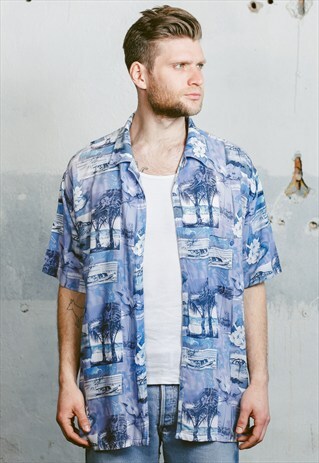 VINTAGE OVERSIZED PATTERNED SHIRT