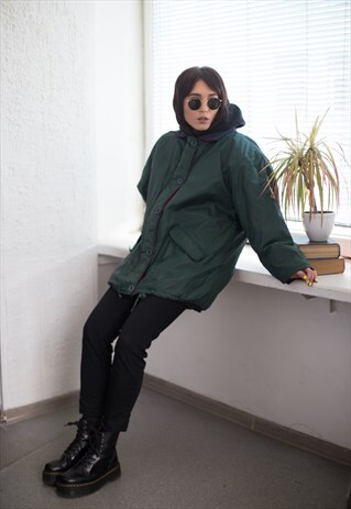 VINTAGE 90'S GREEN PARKA