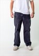 NAVY BLUE 90S CARHARTT  CARGO SKATER TROUSERS PANTS JEANS