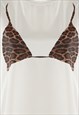 LEOPARD TEES AND WIDE LEG TOUSER SET IN WHITE 