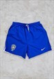 Blue Nike Brazil Football Shorts Small