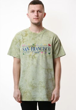 90s SAN FRANCISCO Cactus Vintage Graphic Print T-Shirt 16874