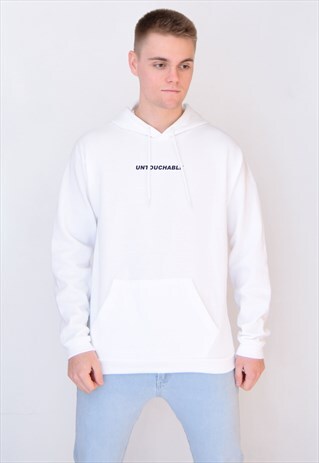 WHITE UNTOUCHABLE (NAVY) HOODIE