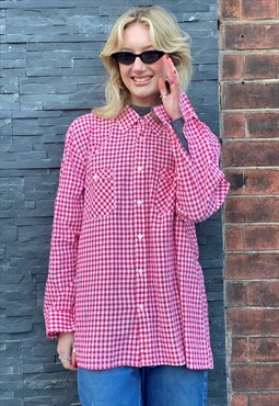 Vintage Red and White Check Shirt