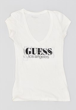 Vintage 00's Y2K Guess T-Shirt Top White