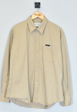 Vintage Yves Saint Laurent Shirt Beige XLarge