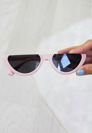 INDIANA PINK HALF LENS SUNGLASSES