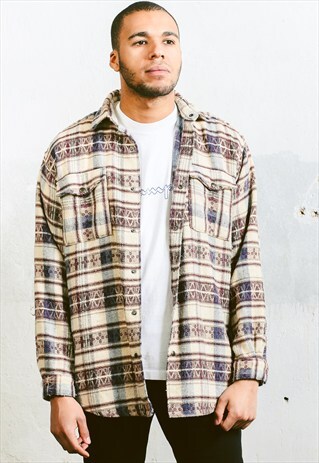 VINTAGE THICK AZTEC STRIPED SHIRT