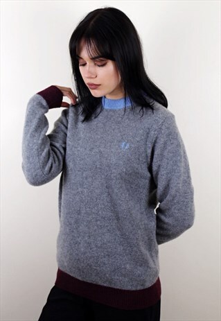 VINTAGE GREY FRED PERRY JUMPER