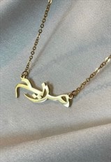 Personalised Arabic Name Necklace - 18K Gold Plated Finish