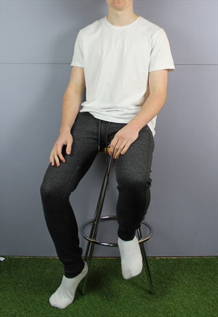 VINTAGE STONE ISLAND JOGGERS IN GREY WITH PATCH LOGO