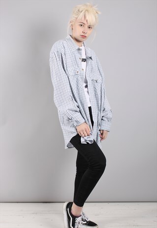 VINTAGE CHECK FLANNEL SHIRT