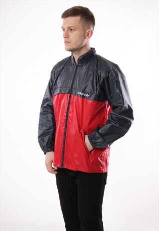 VINTAGE ADIDAS SHELL RAINPROOF JACKET LOGO OVERSIZED 12963