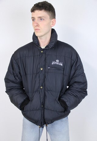 VINTAGE 90S REPLAY BLACK PADDED JACKET