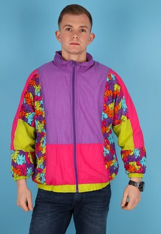 VINTAGE SHELL JACKET IN MULTI NJ769