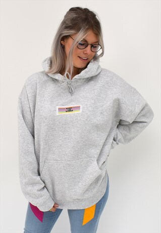 G&G UNISEX ORIGINAL LINO PATCH ASH HOOD