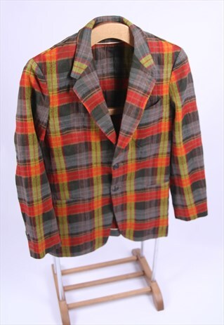 PAUL SMITH PLAID CHECK VINTAGE BLAZER JACKET