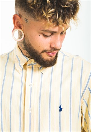 VINTAGE 80S CLASSIC POLO RALPH LAUREN SHIRT / S6144