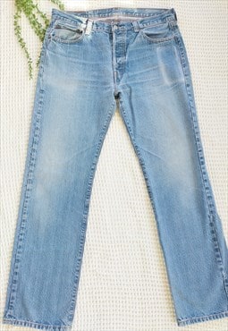Vintage 501 Blue Straight Leg Light Blue Levi Jeans 