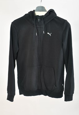 Vintage 00s Puma track hoodie jacket in black