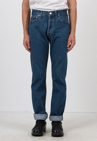 VINTAGE BLUE LEVI'S 501 FIT DENIM JEANS