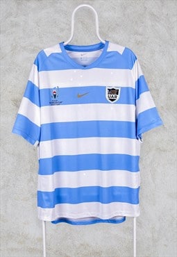 Argentina Rugby Shirt World Cup Nike Centre Swoosh XXL