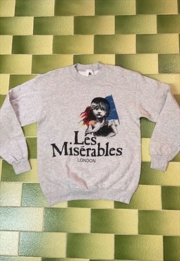 Vintage 80s 1986 Les Miserables London Sweatshirt Pullover