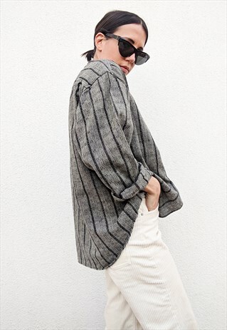 VINTAGE STRIPED OVERSIZED SHIRT