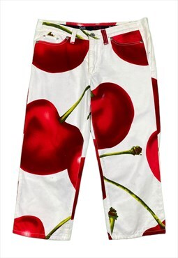 Dolce and gabanna 3 / 4 cherry jeans