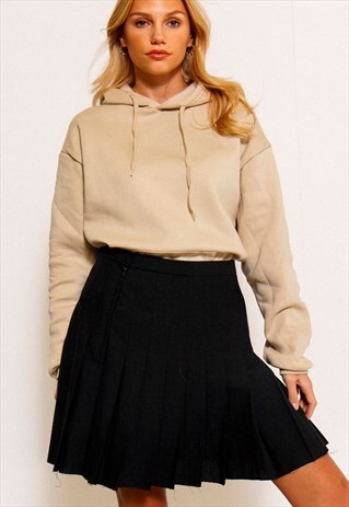 VINTAGE 90'S BLACK PLEATED SKIRT