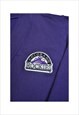 VINTAGE COLORADO ROCKIES BASEBALL TEAM SWEATER PURPLE MEDIUM