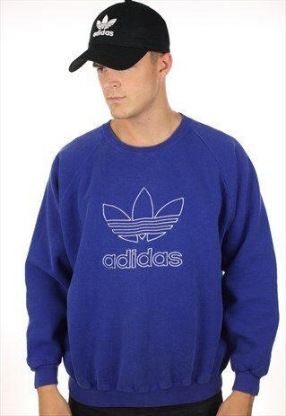 VINTAGE 90S ADIDAS BIG LOGO TREFOIL SWEATSHIRT JUMPER