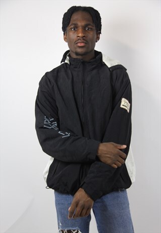 VINTAGE 90S BLACK SHELL JACKET