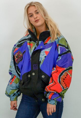 VINTAGE AZTEC PUFFER JACKET