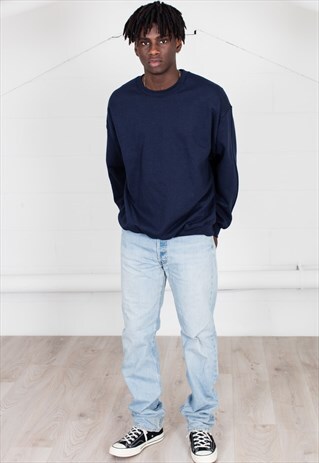 COSMIC SAINT MENS NAVY SWEATSHIRT