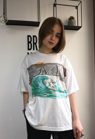 VINTAGE 90' AMAZING UNISEX WHITE COOL T-SHIRT