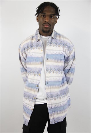 VINTAGE NAVAJO 90S PATTERNED SHIRT
