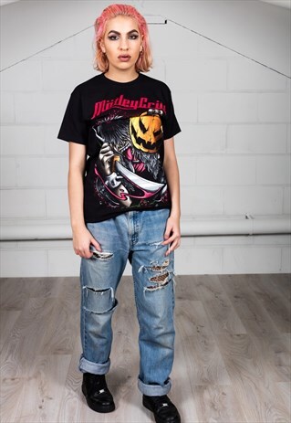 MOTLEY CRUE HALLOWEEN PUMPKIN SLASH UNISEX T-SHIRT