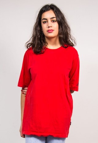 90'S VINTAGE ADIDAS RED T-SHIRT