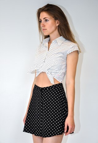 VINTAGE RETRO BLACK MINI SKIRT