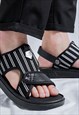 RETRO SANDALS EDGY HIGH FASHION CHUNKY SOLE OUTDOOR SHOES