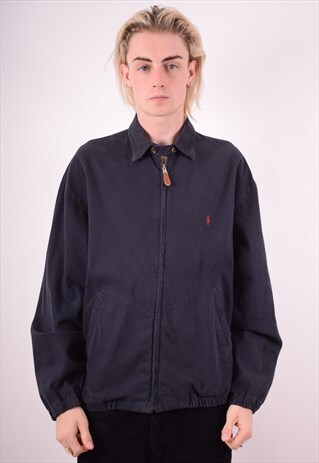 POLO RALPH LAUREN MENS VINTAGE HARRINGTON JACKET LARGE 90S