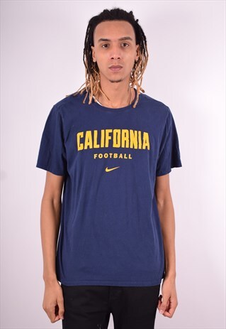 NIKE MENS VINTAGE T-SHIRT TOP XL BLUE 90'S