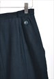 VINTAGE 80S MIDI SKIRT IN BLACK