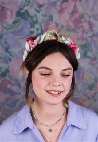 VINTAGE ROSE SCRUNCHIE HEADBAND